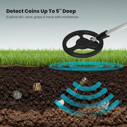 Bounty Hunter Junior Metal Detector with adjustable trash elimination 1