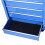 HOMCOM Rolling Tool Trolley with 5 Drawers, Blue 8