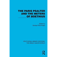The Paris Psalter and the Meters of Boethius Paperback Book