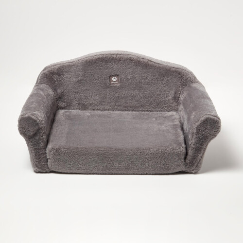 Homescapes (Large - 59 x 36 x 29 cm) Small Plush Fold Out Sofa Pet Bed - Beige 1