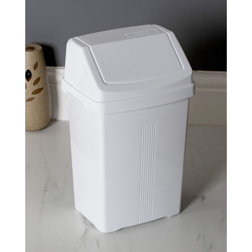 Wham Wham Swing Bin - White , 8 Litre ,(11739) 1