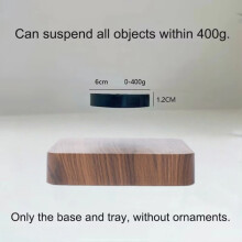(F-Deep Wood Grain) Levitating Display Stand Magnetic Levitating Display Floating Display Levitating Decor Magnetic Levitation for Figures Toys