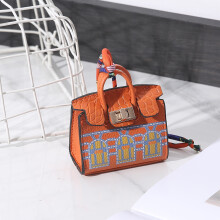 (Orange) 2026 New Mini House Small Bag, Handheld, Portable, Hand Rope, Bluetooth Earphone Bag, Zero Wallet, Multi Functional Small Bag
