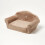 Homescapes (Medium - 51 x 32 x 27 cm) Small Plush Fold Out Sofa Pet Bed - Beige 3
