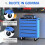 HOMCOM Rolling Tool Trolley with 5 Drawers, Blue 6