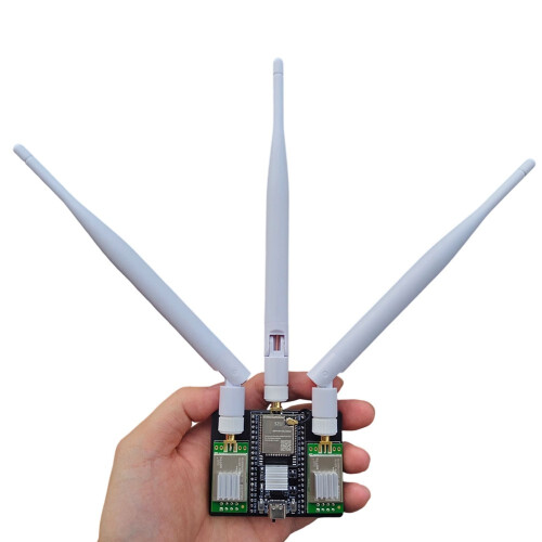 NRF24L01 PA LNA 2.4GHz + ESP32 Module Development Board,  WiFi Dual Mode Communication Protocol with Antenna 1