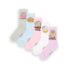 Pusheen Calf Socks Set of 5 (Womens Multicoloured)
