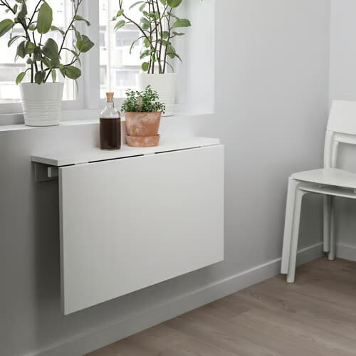 IKEA NORBERG Wall Table 74x60cm
