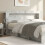VidaXL vidaXL Headboard Cabinet with Storage Concrete Grey Engineered Wood 3