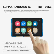7 Inch ESP32-S3 Touch Display 800x480 Capacitive Screen WiFi LVGL voor Dual-Core 240MHz Onboard Antenne
