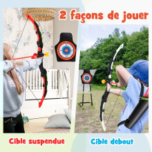 Kids Bow And Arrow Set 2-Pack, LED, 20 Suction Arrows