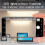1PC LED Under Cabinet Lighting USB Plug Dimmable 3 Colour Changes LED Night Light Kitchen Bedroom Lighting With Magnetic Strip 5
