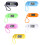 Versatile LED Keychain Pocket Watch for School Easy Read-Orange 2