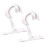 Support de tringle pratique, 2 supports de tringle à-Blanc 1
