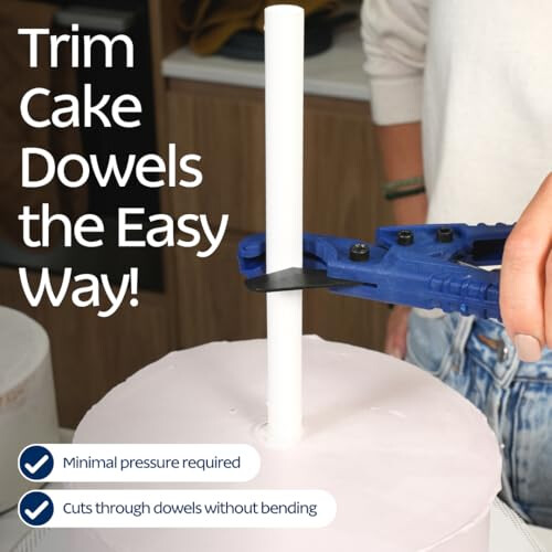 LOYAL Cake Dowel Cutter: optimal for Tiered Cakes, Cake Construction, Blau 1