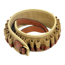 SPC Heritage shotgun cartridge belt 12g or 20g - 25 carts canvas leather