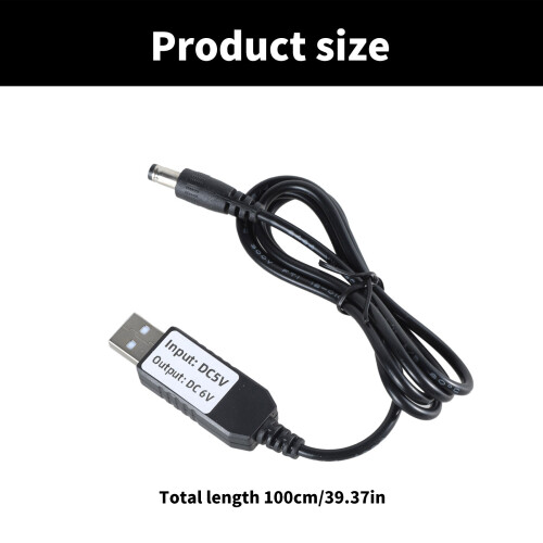 Cordon d'alimentation USB USB5V1A à 6V DC5.5x2.1mm, câble 2