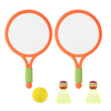 Kinderbadmintonracket met tennis en 2-Oranje kleur