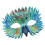 Eagle Half Face Mask Bird Beak Feather Mask- Kleurverloop 1
