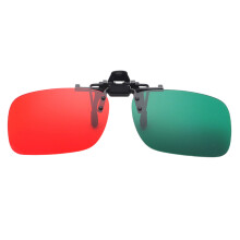 Clip-on groene lens voor kinderen voor het-Links groen rechts re