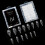 DIY Nail Kit With Nail Double Form ABS Crystal Forms-49model 1