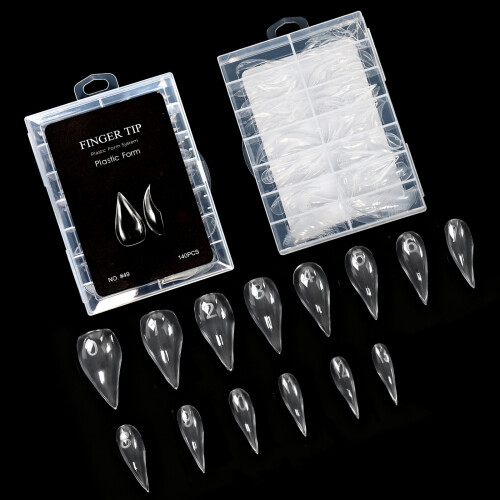 DIY Nail Kit With Nail Double Form ABS Crystal Forms-49model