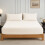 (Double, Cream) 25cm Extra Deep Fitted Bed Sheet-Ultra Soft Microfiber Elastic Fitted Sheets UK 2