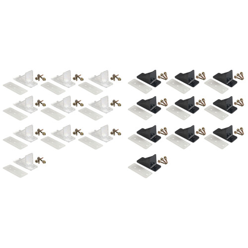 Weatherproof Snow Guards for Metal Roofing Includes-Black 1