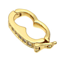 Necklace Shortener Clasp Pearl Enhancer Click Clasp-Gold
