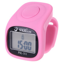 Finger Counter Islamic Tasbih Bead LED Electronic Handheld-Pink