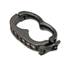 Necklace Shortener Clasp Necklace Chain Connector for-Black