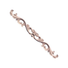 Massivholz-Applikationen, floral geschnitzte-H-Stil 38X4X0,8cm