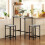 Bartisch-Set mit 2 Stühlen, grau 3