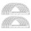 10 Pack Clear Protractor Set, 6 Inch Plastic Geometry Tools, 180 Degree Measurement for School, Office, Classroom 2
