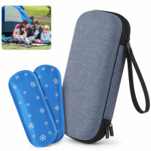 Insulin Kühltasche tragbar mit Kühlakkus, Diabetes Medikamentenkühltasche für Insulin Pens, kompakt & isoliert für Reisen & Alltag
