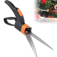 Graskantschaar, 360 draaibaar, grasschaar met gekarteld blad, ergonomische handgreep, antiaanbaklaag, voor nauwkeurig maaien van het