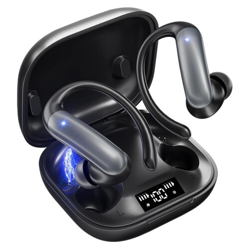 Αθλητικά ακουστικά Bluetooth με γάντζους αυτιών, διάρκεια μπαταρίας 32 ωρών, α