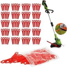Set van 120 vervangende messen voor grastrimmers, kunststof vervangende trimmermessen, grastrimmermessen, kunststof grasmaaiermessen, a