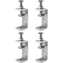 stuks C-klemmen van 304 roestvrij staal, zware C-klemmen, voor doe-het-zelf houtbewerking, lassen, timmerwerk, zilver, stijl 1