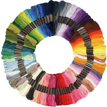 100 Farben Stickgarn Set,Knüpfgarn,Garn für Freundschaftsbänder,Perlgarn,Embroidery Thread,Embroidery Floss,für Kreuzstichfaden,Flechte