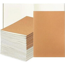 WUWEOT 30 A5 kraft papierových zápisníkov, 21x14cm, 60 prázdnych strán, 30 listov, pre študentov, cestovateľov, kanceláriu, školu,