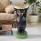 Resin Black Bear Side Table Hand-Painted Sculpture 1