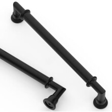 Kitchen Cabinet Handles Matte Black 10 Pack 160mm