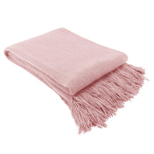 FOXNOVO Pink Nordic Knitting Blanket Eco-Friendly Throw