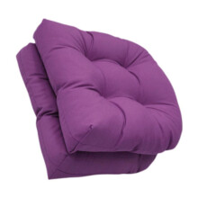 Wicker Patio Seat Cushion Indoor Outdoor 19 x 19 Inch Violet