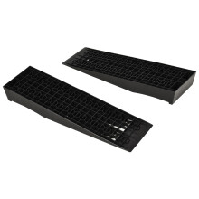 Ensemble de 2 rampes en caoutchouc, rampe de seuil de trottoir, capacité de 3 tonnes
