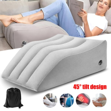 Leg Elevation Memory Foam Wedge Pillow Leg Knee Hip & Lower Back Pain Bed