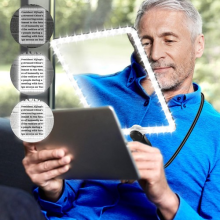 5X Magnifying Glass Rechargeable w/ Light Reading Seniors Elderly Low Vision
