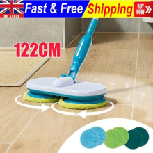 Electric Floating Mop | Rechargeable Motorised Spin Mop | With 6 Cleaning Pads