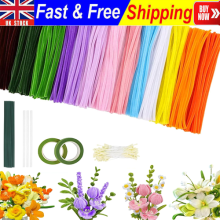 500pcs Pipe Cleaners Chenille Craft Stems 20 Colours Pipe Cleaners Flower Set